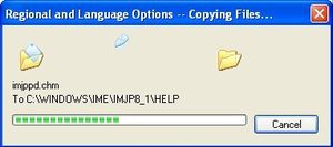 Installing Japanese support for Windows XP 6