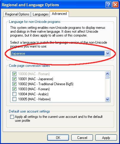 Installing Japanese support for Windows XP 8